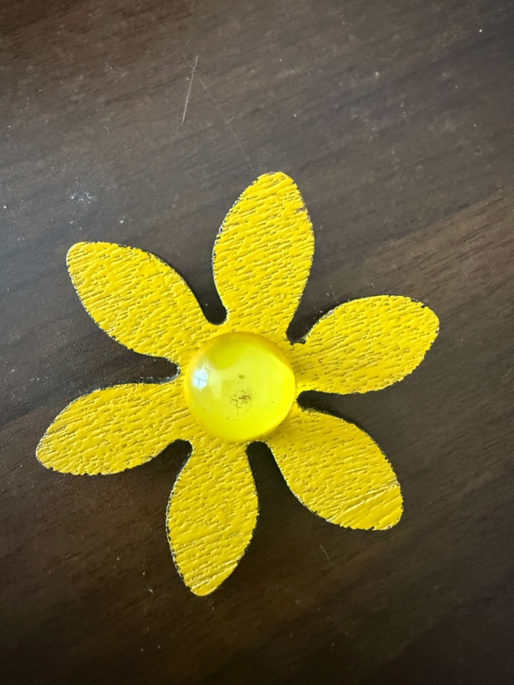 Yellow Flower Brooch Pin - Women's Accessory